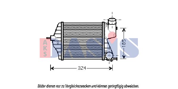 AKS DASIS Kompressoriõhu radiaator 087009N